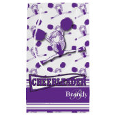 Personalisieren Sie Lila Cheerleader Kleine Geschenktüte (Vorderseite)