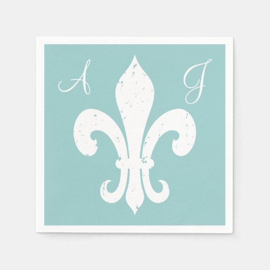 Personalisieren Sie Lilie Papierservietten für Hoc (Vorderseite)