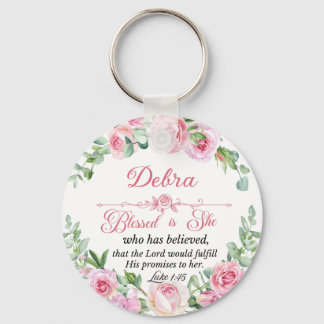 Personalisieren Sie Lukas 1,45 Muttertag Rosa Rose Schlüsselanhänger