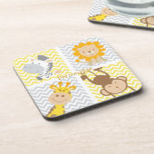 Personalisieren Sie lustige und Niedliche Kinderti Getränkeuntersetzer (Linke Seite)