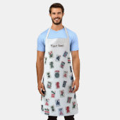 Personalisieren Sie MahJong-Fliesen und Symbolmust Schürze (Getragen)