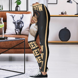 Personalisieren Sie Mama der Katze Liebe Kohle Pfi Leggings