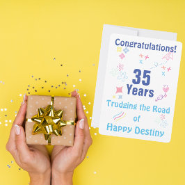 Personalisieren Sie Meilenstein 12-Stufen-Jubiläum Feiertagskarte