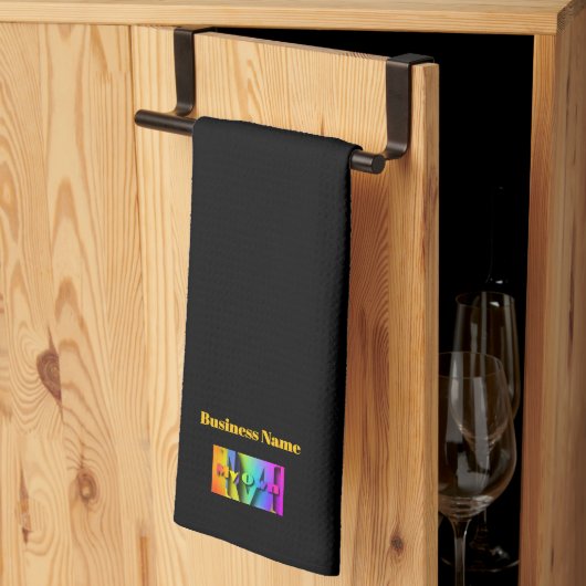 Personalisieren Sie mein eigenes Café Coffee Shop  Geschirrtuch (Drittel gefaltet)