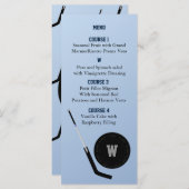 Personalisieren Sie Menükarten Eishockey-Thema (Vorne/Hinten)