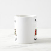 Personalisieren Sie Merry & Bright Tree Coffee Tas Kaffeetasse (Mittel)