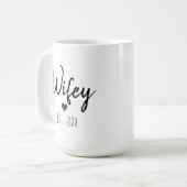 Personalisieren Sie Minimalistische Einfache Ehefr Kaffeetasse (Vorderseite Links)
