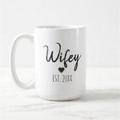 Personalisieren Sie Minimalistische Einfache Ehefr Kaffeetasse (Links)
