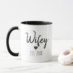Personalisieren Sie Minimalistische Einfache Ehefr Tasse