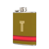 Personalisieren Sie mit Ihrem anfänglichen Schlamm Flachmann (Links)