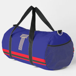 Personalisieren Sie mit Ihrem ersten Blau + Roter  Duffle Bag
