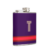 Personalisieren Sie mit Ihrem ersten Lila + Roten  Flachmann (Rechts)