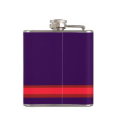 Personalisieren Sie mit Ihrem ersten Lila + Roten Flachmann (Rückseite)