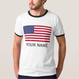 Personalisieren Sie mit Ihrem Namen USA Vereinigte T-Shirt