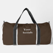Personalisieren Sie mit Ihren Initialen dk Brown Duffle Bag (Vorderseite)