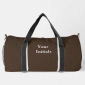 Personalisieren Sie mit Ihren Initialen dk Brown Duffle Bag (Rückseite)