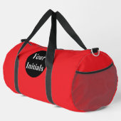 Personalisieren Sie mit Ihren Initialen Rot Duffle Bag (Rechte Ecke)