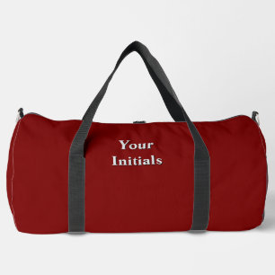 Personalisieren Sie mit Ihren Initialen Rot Duffle Bag