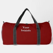 Personalisieren Sie mit Ihren Initialen Rot Duffle Bag (Rückseite)