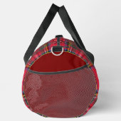 Personalisieren Sie mit Ihren Initialen Rot Karier Duffle Bag (Rechts)