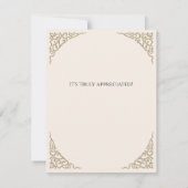 Personalisieren Sie mithilfe der Card-Herbstfarben Dankeskarte (Rückseite)