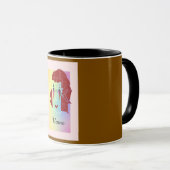 Personalisieren Sie Mocha Brown Glare Fun Tasse (VorderseiteRechts)