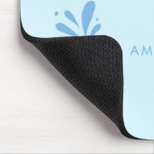 Personalisieren Sie moderne Abstrakt Blue Minimali Mousepad (Ecke)