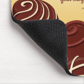 Personalisieren Sie moderne Schokolade-Geschäftsmo Mousepad (Ecke)