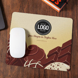 Personalisieren Sie moderne Schokolade-Geschäftsmo Mousepad
