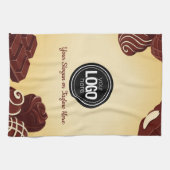 Personalisieren Sie moderne Schokoladengeschäfte Geschirrtuch (Horizontal)