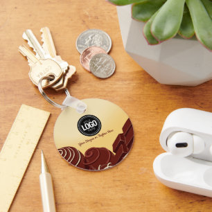 Personalisieren Sie moderne Schokoladengeschäfte Schlüsselanhänger