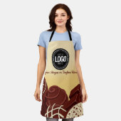 Personalisieren Sie moderne Schokoladengeschäfte Schürze (Getragen)