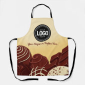 Personalisieren Sie moderne Schokoladengeschäfte Schürze (Vorderseite)