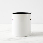 Personalisieren Sie moderne, trendige 3D-Initial L Zweifarbige Tasse (Mittel)