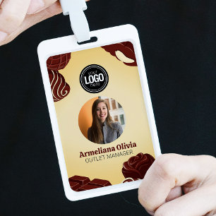 Personalisieren Sie modernes Schokoladen-Geschäfts Ausweis