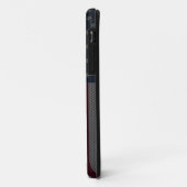 Personalisieren Sie Monogram American Flag Metalli Case-Mate iPhone Hülle (Hinten/Links)