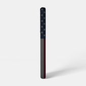 Personalisieren Sie Monogram American Flag Metalli Samsung Galaxy Hülle (Linke Seite)