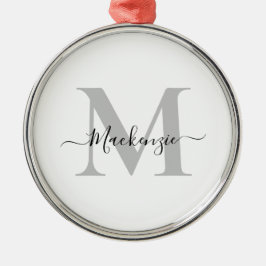 Personalisieren Sie Monogram Erstname Premium Ornament Aus Metall