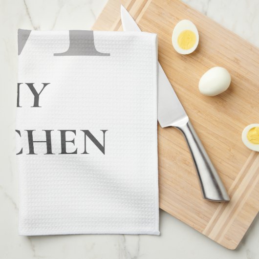 Personalisieren Sie Monogramm Anfangsname Mein Kit Geschirrtuch (Viertel Falte)