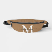 Personalisieren Sie Monogramm Initialname Light Br Bauchtasche (Vorderseite)