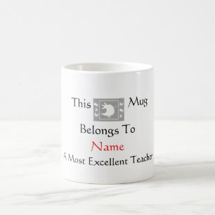 Personalisieren Sie Most Excellent Teacher Tweety Kaffeetasse