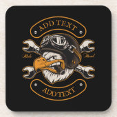 Personalisieren Sie Motorrad-Adlerwrenches Getränkeuntersetzer (Vorderseite)