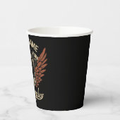 Personalisieren Sie Motorradfahrer Garage Pappbecher (Links)