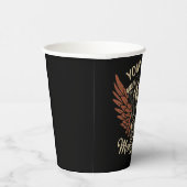 Personalisieren Sie Motorradfahrer Garage Pappbecher (Rechts)