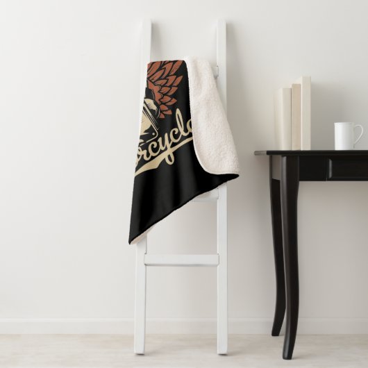 Personalisieren Sie Motorradfahrer Garage Sherpadecke (Beispiel)