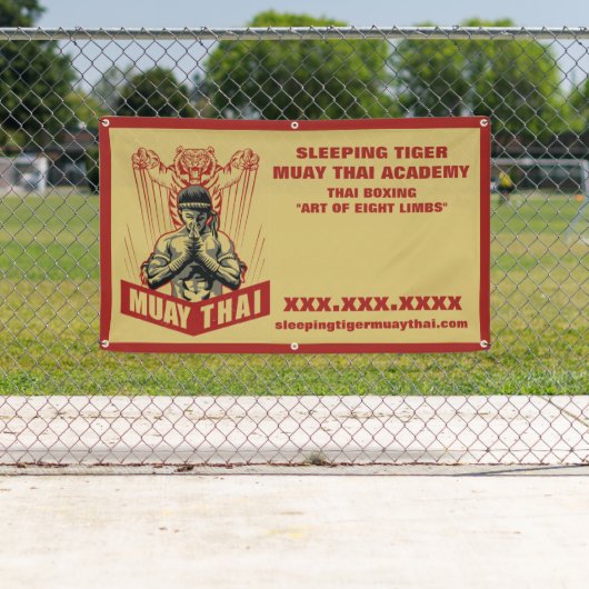 Personalisieren Sie Muay Thai Martial Arts School Banner (Insitu)
