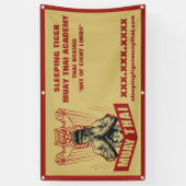 Personalisieren Sie Muay Thai Martial Arts School Banner (Vertikal)