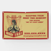 Personalisieren Sie Muay Thai Martial Arts School Banner (Horizontal)