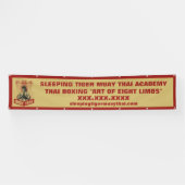Personalisieren Sie Muay Thai Martial Arts School  Banner (Horizontal)