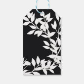 Personalisieren Sie Name, Datum Stilvoll Schwarz u Geschenkanhänger (Rückseite)